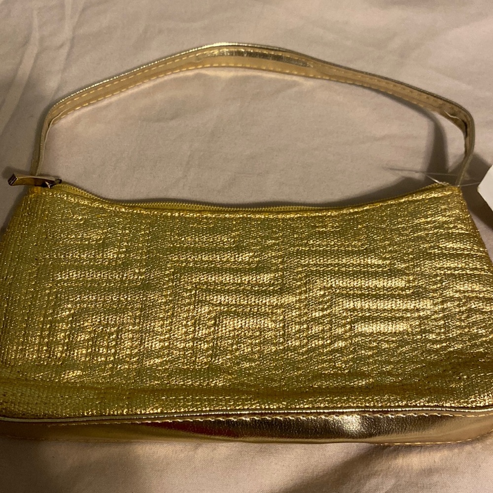 Very Small Gold Purse or Accessory Bag